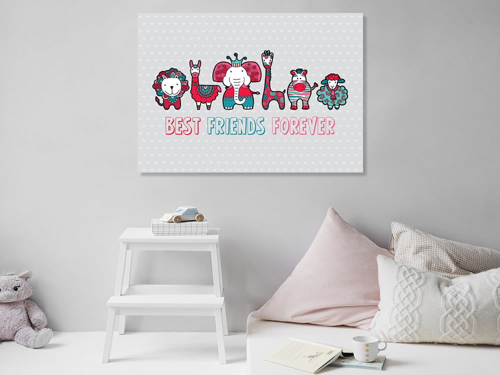 HD Best Friends Forever Wall Poster For Friend /HD Wall Poster For Gift /  HD Friends Wall Poster for Wall Decoration (12x18-Inch, 300 GSM Thick  Paper, Gloss Laminated, Unframed) Rolled Fine Art