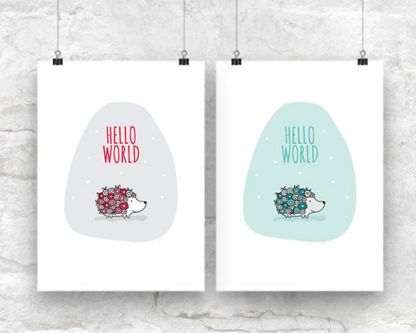 DIY A3-Hello-World-Both-Wall