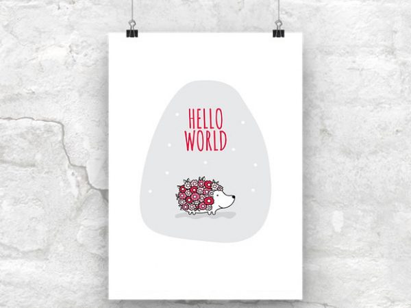 DIY A3-Hello-World-Red-Wall