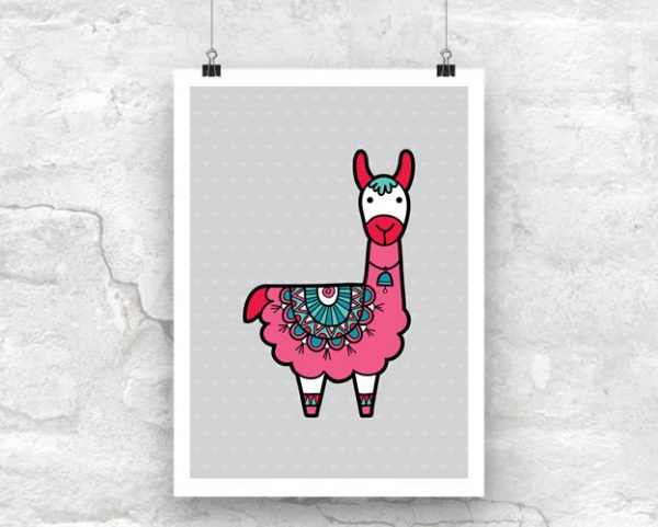 Tazi Llama-Poster
