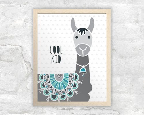 DIY A3-cool-kid-llama-frame