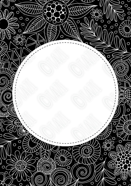 DIY BW-Doodle-Circle-Watermark
