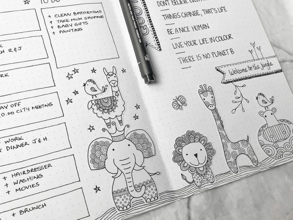 DIY Stickers-Animal-Journal