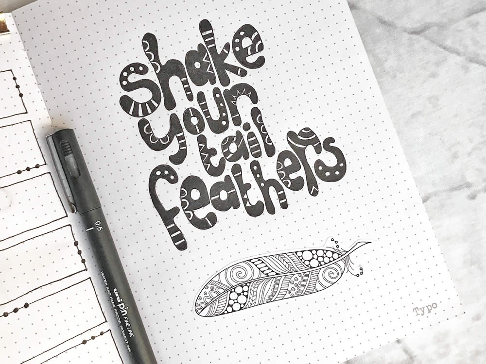 DIY Stickers-Feathers-Journal