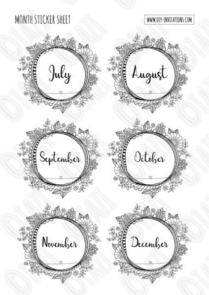 DIY Stickers-Months-Watermark-P2