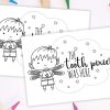 Tooth Pixie Colouring Page