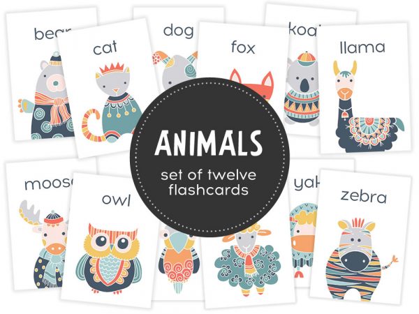 DIY animals-flashcard-hero