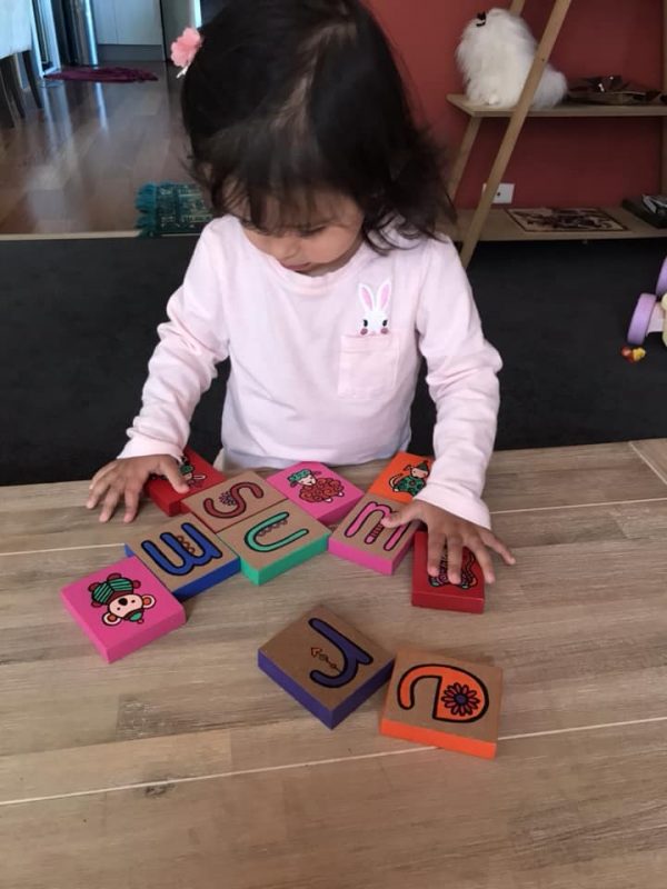 Painted blocks by Tazi