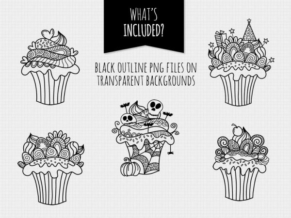 DIY doodle-cupcakes-black-included