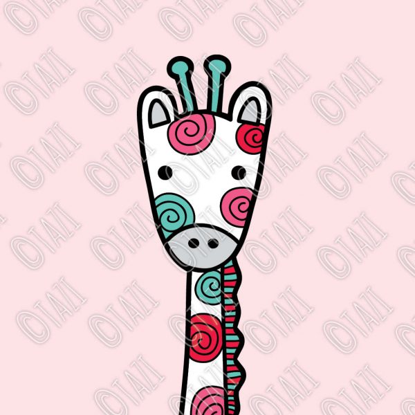 Tazi giraffe-pink