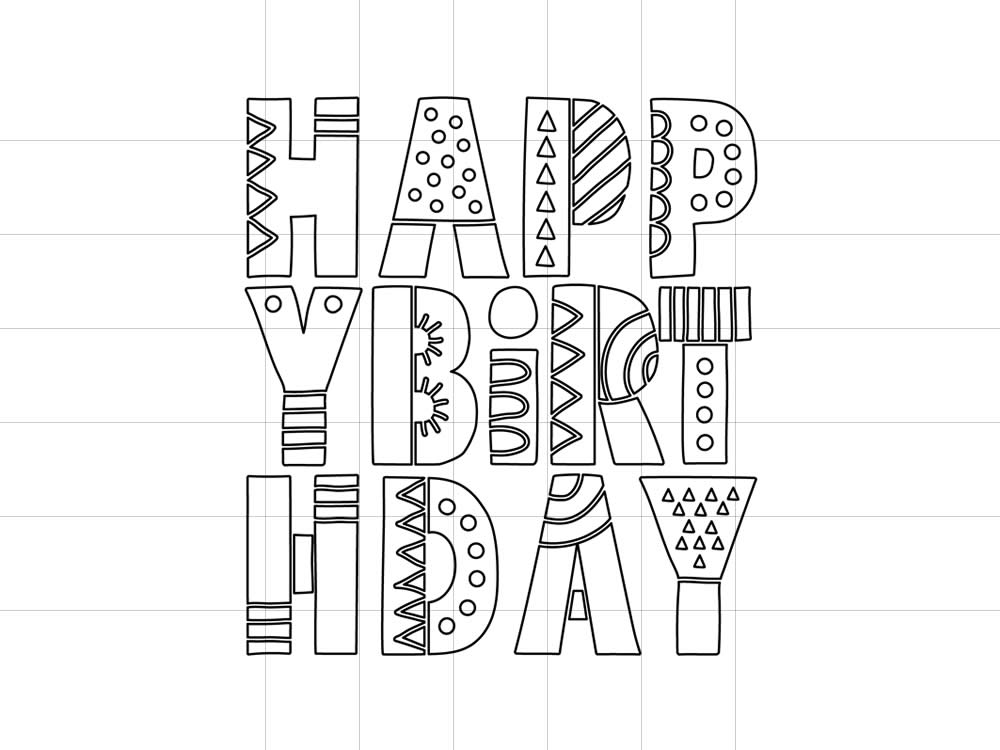 DIY happy-birthday-letters-outline