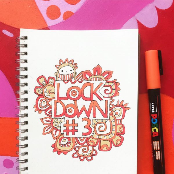 Lockdown #3 journal page by Tazi