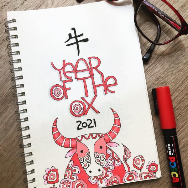 journal page year of the ox by tazi
