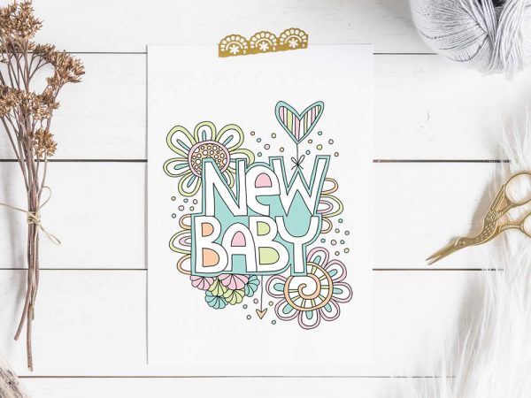 New Baby Clip Art | Digital Download