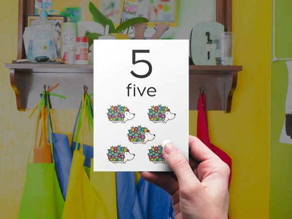 DIY numbers-bright-five