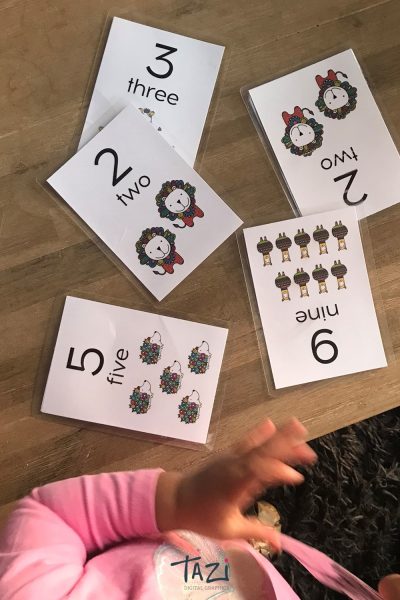 Number flash cards printables by Tazi