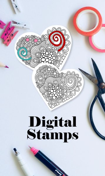 Tazi pin-digi-stamp-heart