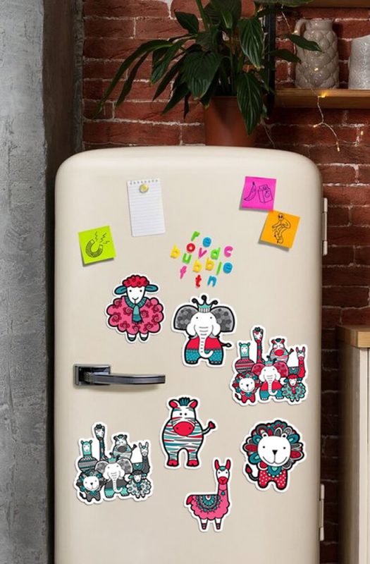 Redbubble Fridge Magnets artwork by Tazi