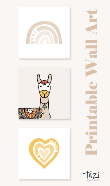 Tazi pin-wall-art-nursery-beige
