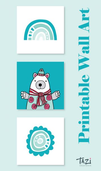 Tazi pin-wall-art-nursery-green