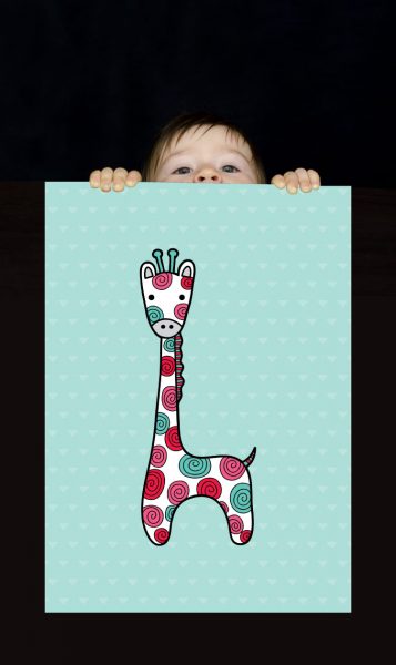 Tazi pin-wallart-giraffe