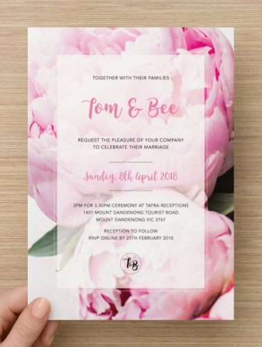 DIY TB Custom Invitation