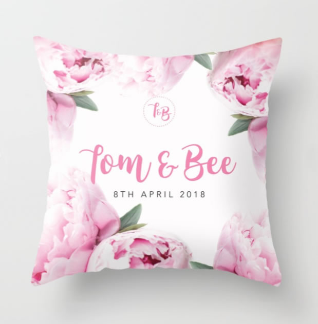 DIY TB custom wedding cushion