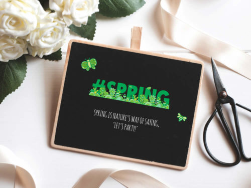 DIY seasons-spring-quote-mockup